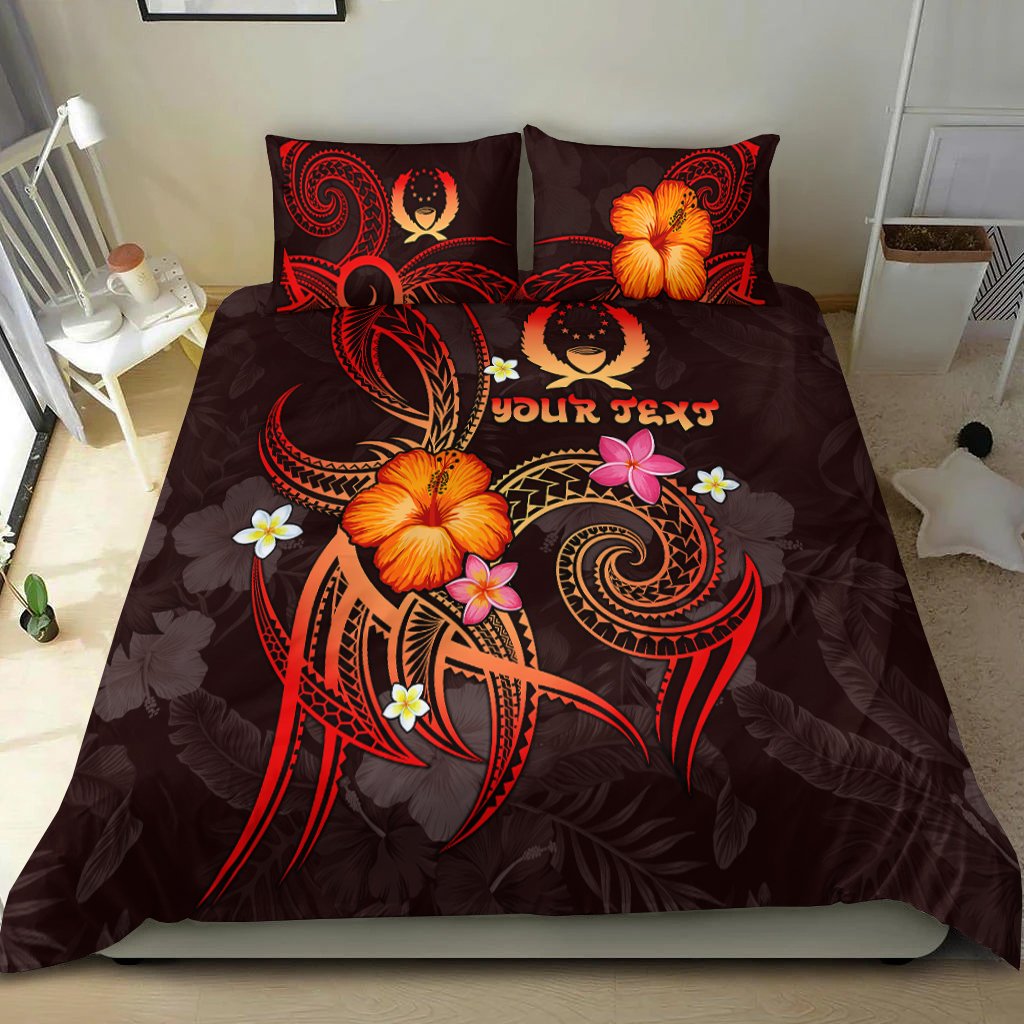 Pohnpei Polynesian Personalised Bedding Set - Legend of Pohnpei (Red) Red - Polynesian Pride