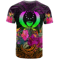 Pohnpei T Shirt Summer Hibiscus - Polynesian Pride
