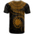 Nauru Polynesian Custom T Shirt Nauru Waves (Golden) - Polynesian Pride