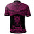 Tuvalu Polo Shirt Polynesian Tattoo Pink Version - Polynesian Pride