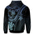 Niue Custom Hoodie Blue Turtle - Polynesian Pride