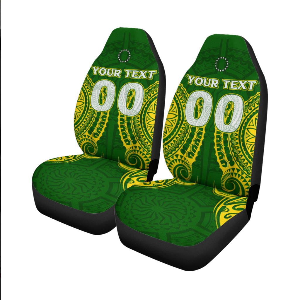 (Custom Personalised) Cook Islands Car Seat Covers - Tribal Pattern - LT12 - Polynesian Pride