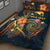 Papua New Guinea Polynesian Personalised Quilt Bed Set - Legend of Papua New Guinea (Blue) - Polynesian Pride