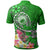 Samoa Custom Polo Shirt Turtle Plumeria (Green) - Polynesian Pride