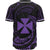 Wallis and Futuna Polynesian Baseball Shirt - Purple Tribal Wave - Polynesian Pride