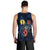 New Caledonia Polynesian Men Tank Top - Blue Turtle Hibiscus - Polynesian Pride