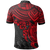 Polo Shirt Polynesian Red Turtle Hibiscus - Polynesian Pride