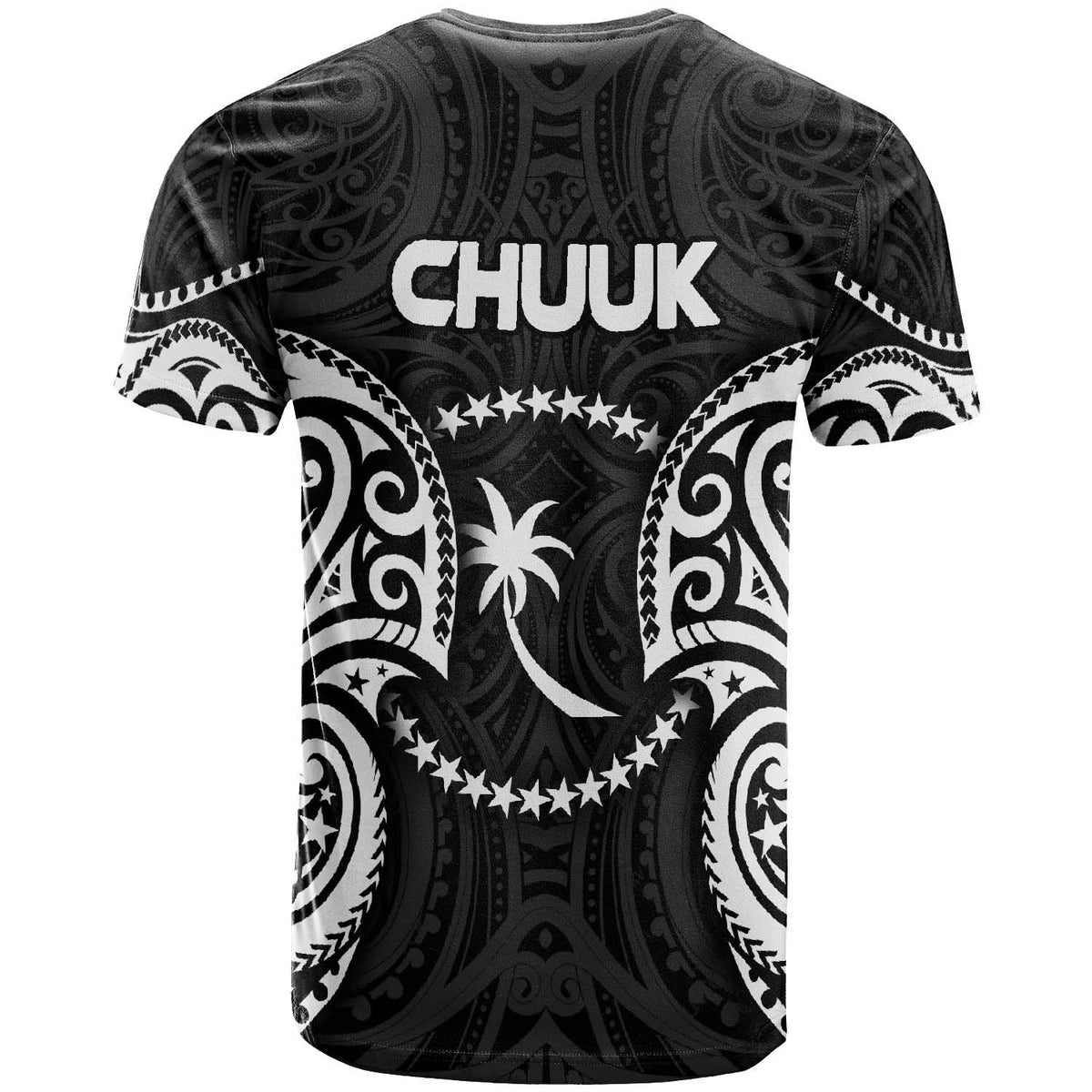 Chuuk Polynesian Custom T Shirt Chuuk Spirit White - Polynesian Pride