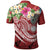 Marshall Islands Polynesian Polo Shirt Summer Plumeria (Red) - Polynesian Pride