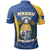 Nauru Polo Shirt Nauru Flag Coat Of Arms (Blue) - Polynesian Pride