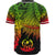 Vanuatu Polynesian Custom Personalised Baseball Shirt - Tribal Wave Tattoo Reggae - Polynesian Pride