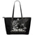 Samoa Polynesian Custom Personalised Leather Tote Bag - Samoa Eagle Black - Polynesian Pride