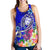 Fiji Women's Racerback Tank - Turtle Plumeria (Blue) - Polynesian Pride