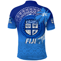 Fiji Tapa Tribal Coconut Tree Polo Shirt LT12 - Polynesian Pride