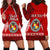 (Custom Personalised) Vava u Tonga Hoodie Dress Tongan Ngatu LT13 Red - Polynesian Pride