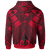 YAP Zip up Hoodie Red Seal with Polynesian Tattoo - Polynesian Pride