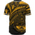 Marshall Islands Baseball Shirt - Gold Color Cross Style - Polynesian Pride