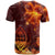 Guam Polynesian Custom T Shirt Fire Hibiscus - Polynesian Pride