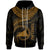 Tokelau Polynesian Zip up Hoodie Tokelau Waves (Golden) Unisex Golden - Polynesian Pride