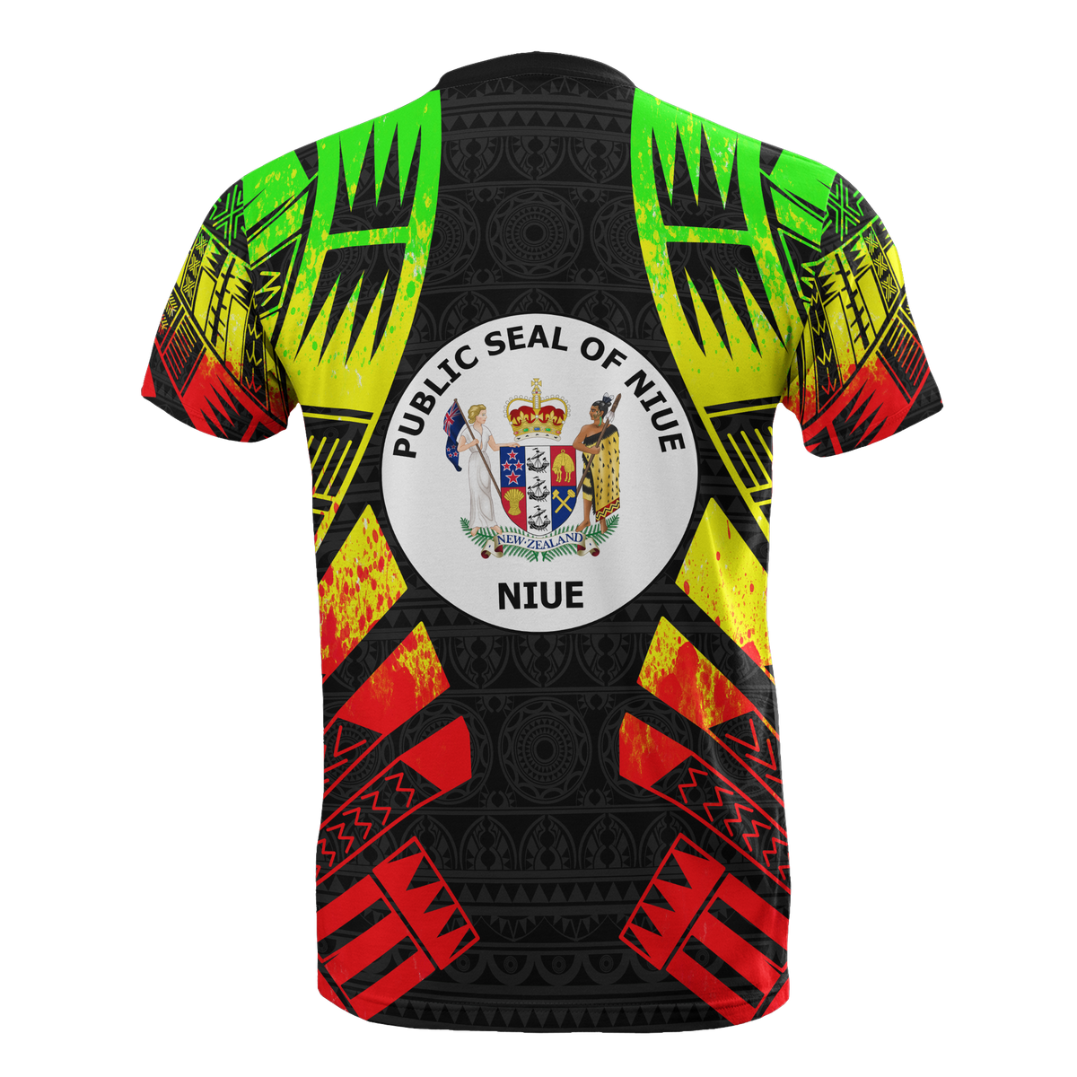 Niue T Shirt Niue Seal Polynesian Tattoo Reggae Style Unisex Reggae - Polynesian Pride