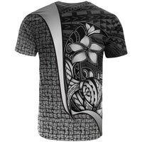 Polynesian T Shirt White Turtle with Hook - Polynesian Pride