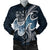 Fiji Polynesian Men's Bomber Jacket - Ocean Style Blue - Polynesian Pride