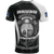 Nauru Polynesian T Shirt Nauru Flag Coat Of Arms Polynesian Tattoo White Black - Polynesian Pride