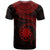 Nauru Polynesian T Shirt Nauru Waves (Red) - Polynesian Pride