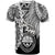Federated States of Micronesia Custom T Shirt Tribal Wave Tattoo White - Polynesian Pride