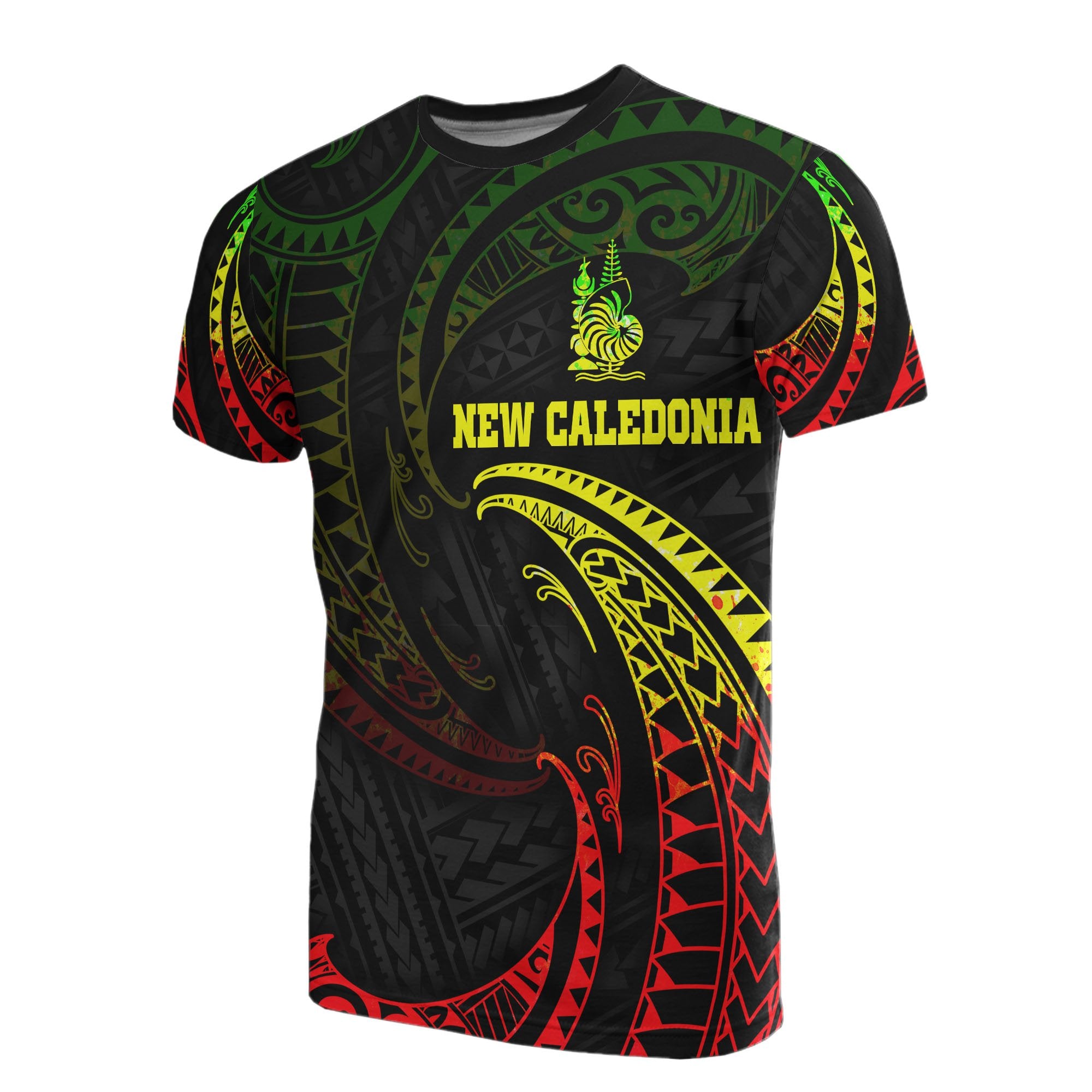 New Caledonia Polynesian T Shirt Reggae Tribal Wave Unisex Reggae - Polynesian Pride