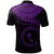 Chuuk Polynesian Polo Shirt Truk Waves (Purple) - Polynesian Pride