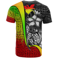 Papua New Guinea Polynesian T Shirt Reggae Turtle with Hook - Polynesian Pride