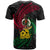 Vanuatu T Shirt Flag Spiral Pattern Hibiscus - Polynesian Pride