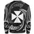 Wallis And Futuna Polynesian Custom Personalised Sweater - White Tribal Wave - Polynesian Pride