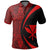 Hawaii Kanaka Polynesian Polo Shirt Red Circle Style - Polynesian Pride