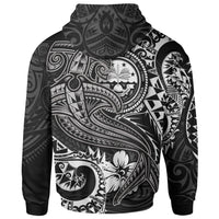 FSM Hoodie White Shark Polynesian Tattoo - Polynesian Pride