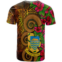 Tuvalu Polynesian Custom T Shirt Hibiscus Vintage - Polynesian Pride