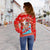 Hawaii Christmas Santas Surf Mele Kalikimaka Women Off Shoulder Sweater - LT2 - Polynesian Pride