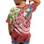 Kosrae Polynesian T Shirts Summer Plumeria (Red) - Polynesian Pride