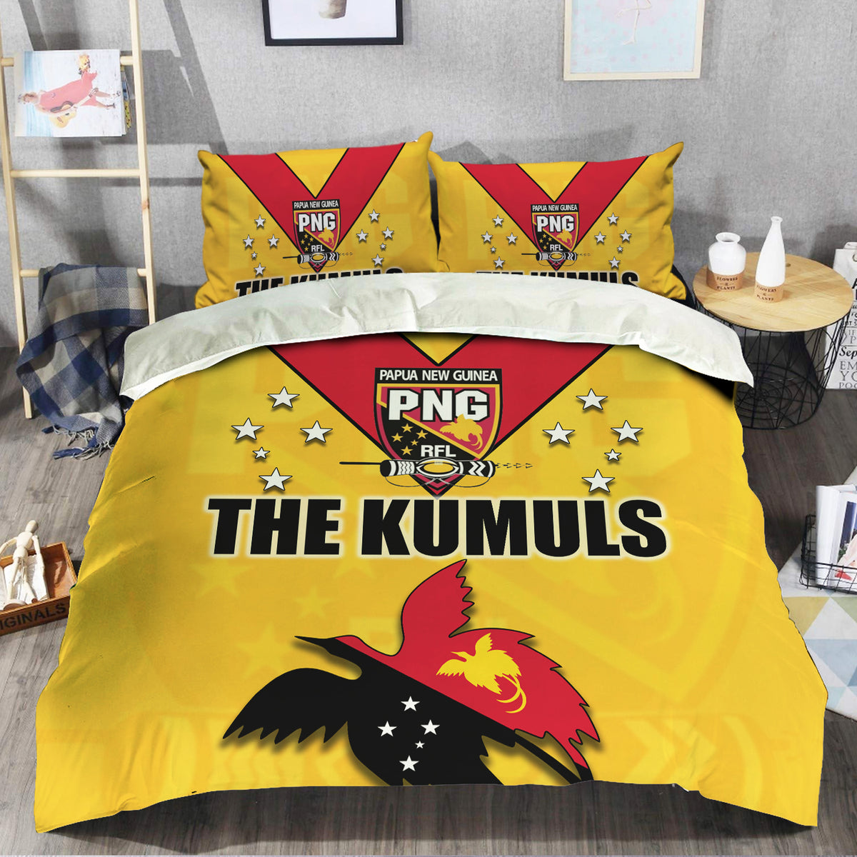 Papua New Guinea Rugby Bedding Set - PNG The Kumuls - LT20 - Polynesian Pride