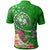 Tonga Custom Polo Shirt Turtle Plumeria (Green) - Polynesian Pride