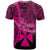 Wallis and Futuna Polynesian Custom T Shirt Tribal Wave Tattoo Pink - Polynesian Pride