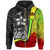 Samoa Polynesian Zip up Hoodie Reggae Turtle with Hook Unisex REGGAE - Polynesian Pride