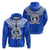 Custom Northern Mariana Islands Aguijan Zip Hoodie LT12 Unisex Blue - Polynesian Pride