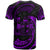 Fiji Polynesian All Over T Shirt Purple Tribal Wave - Polynesian Pride