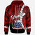 Samoa Polynesian Zip up Hoodie Tribal Wave Tattoo Flag Color Unisex Red - Polynesian Pride