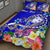 Fiji Custom Personalised Quilt Bed Set - Turtle Plumeria (Blue) - Polynesian Pride