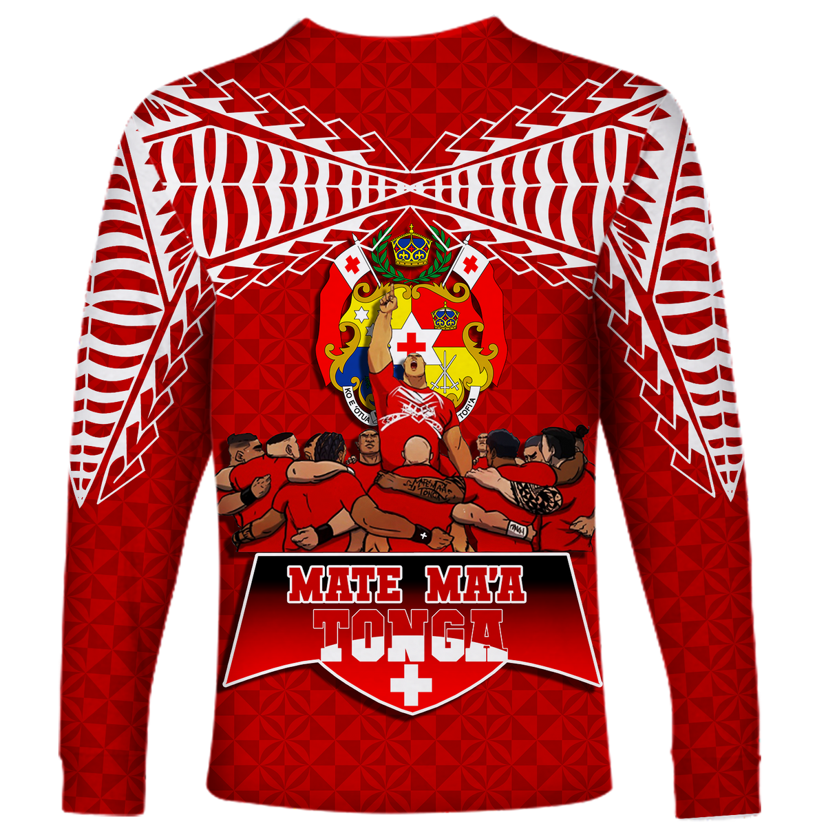 Mate Ma'a Tonga Sipi Tau Long Sleeve Shirt - LT12 - Polynesian Pride
