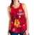 French Polynesia Women's Racerback Tank - Hibiscus With Tribal - LT12 - Polynesian Pride