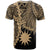 Nauru Polynesian Custom T Shirt Tribal Wave Tattoo Gold - Polynesian Pride